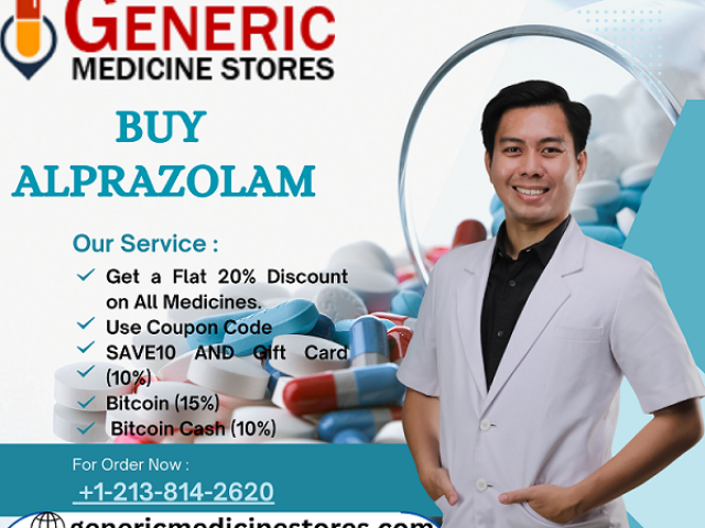 Get Alprazolam Medication  By Generic Medicine Store in USA - 1