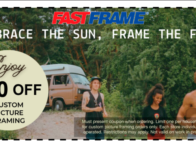 fastframe.com New $30 Year Discount on Custom Framing - 1